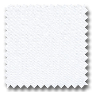 White Solid 200 2Ply Broadcloth - Custom Dress Shirt