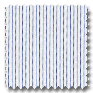 Blue Stripe 2Ply Broadcloth - Custom Dress Shirt