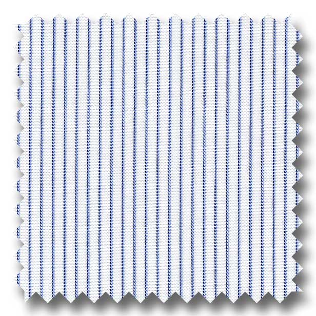 Blue Stripe 2Ply Broadcloth - Custom Dress Shirt