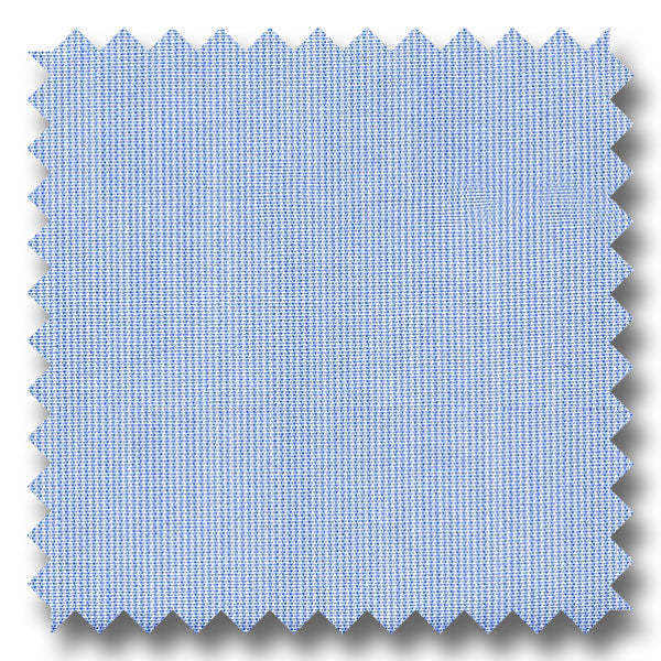 Light Blue Mini Stripe 170 2Ply Broadcloth - Custom Dress Shirt