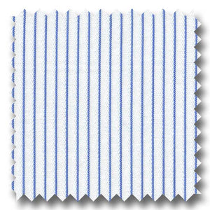 Blue Stripe 170 2Ply Broadcloth - Custom Dress Shirt