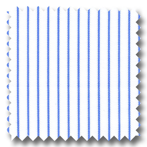 Blue Stripe 170 2Ply Broadcloth - Custom Dress Shirt