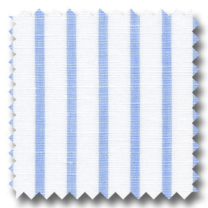 Light Blue Stripe 170 2Ply Linen - Custom Dress Shirt