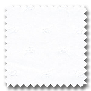 White on White Paisley 140 2Ply Broadcloth - Custom Dress Shirt