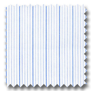 Blue Stripe 200 2Ply Twill - Custom Dress Shirt