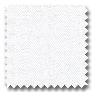White Tone on Tone Stripe 2Ply Dobby - Custom Dress Shirt