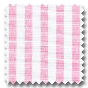 Pink Stripe Cotton and Linen Blend - Custom Dress Shirt