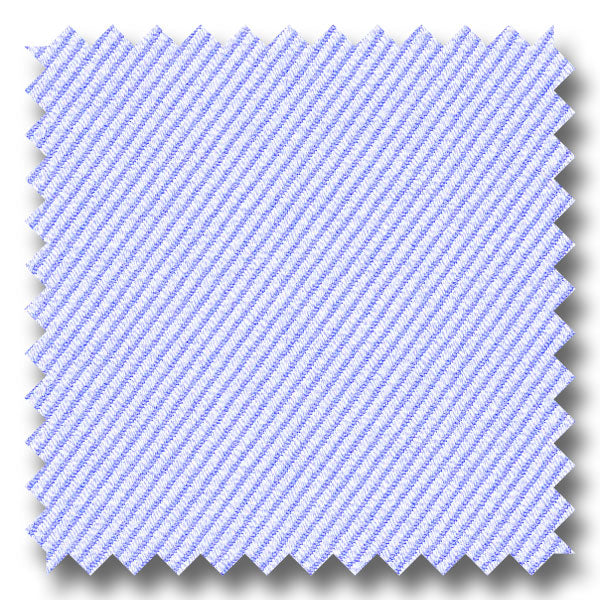 Light Blue Micro Stripe 2Ply Dobby - Custom Dress Shirt
