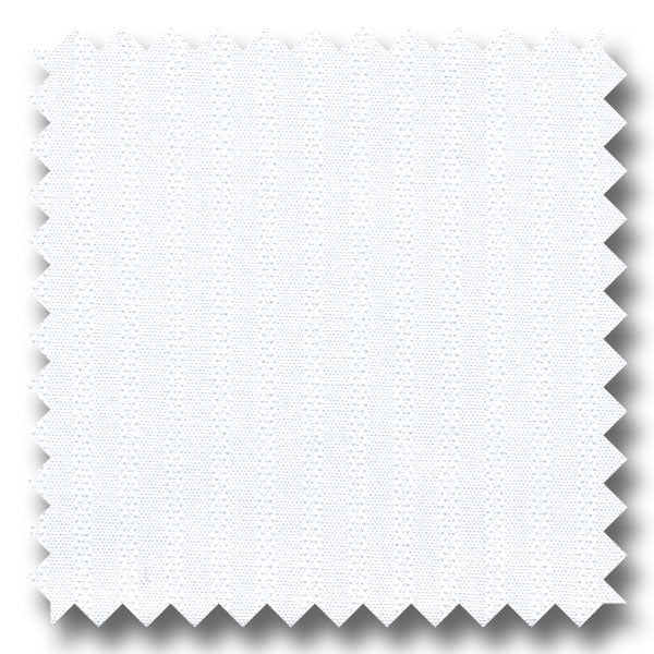White and White Stripe 2Ply Broadcloth - Custom Dress Shirt