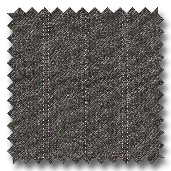 Gray with Multi Color Stripe Super 130s Merino Wool