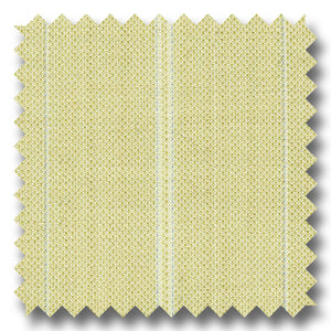 Cream with Baby Blue Stripe Super 130s Merino Wool