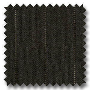 Brown Stripe Super 130s Merino Wool