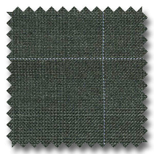 Charcoal Windowpane Check Super 130s Merino Wool