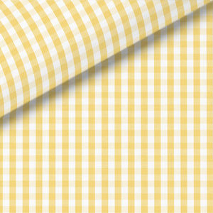Yellow Check Broadcloth Dress Shirt