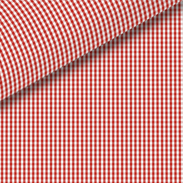 Red Check Broadcloth Dress Shirt