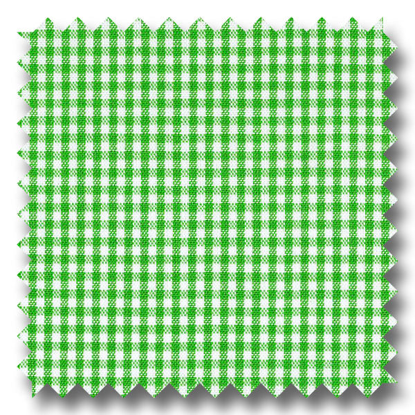 Spring Green Mini Gingham Check Broadcloth - Custom Dress Shirt