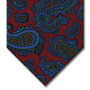 Red, Blue and Green Paisley Tie