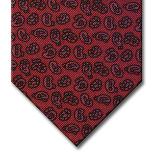 Red with Pink Paisley Pattern Tie