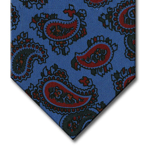 Light Blue with Red and Green Paisley Tie
