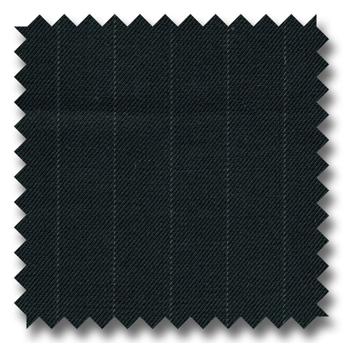 Black Chalk Stripes 100% Wool