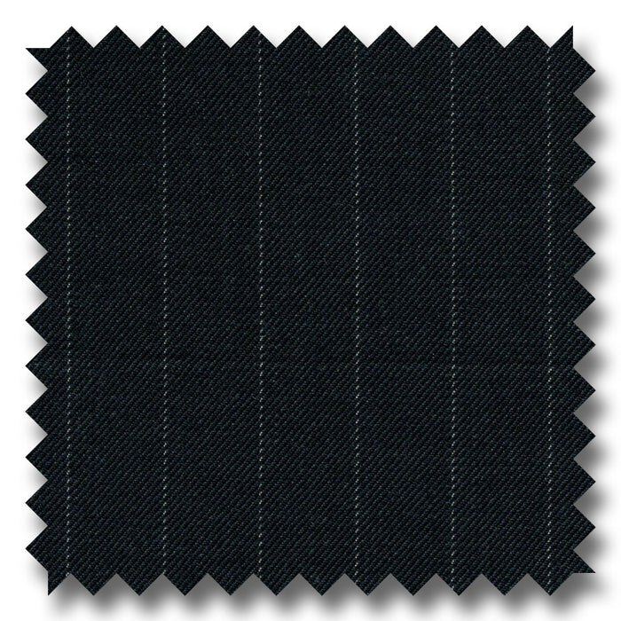 Charcoal Gray Chalk Stripes 100% Wool