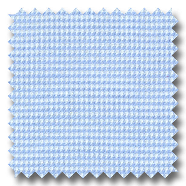 Light Blue Check 2Ply Dobby - Custom Dress Shirt