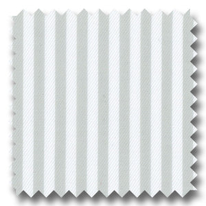 Gray Stripe 2Ply Twill - Custom Dress Shirt
