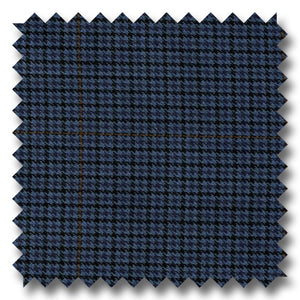 Dark Blue with Rust 100% Wool