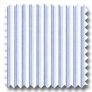 Navy and Blue Stripe 140 2Ply Broadcloth - Custom Dress Shirt