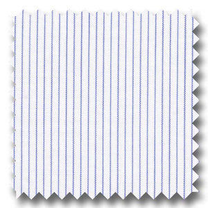 Blue Stripe 2Ply Broadcloth - Custom Dress Shirt