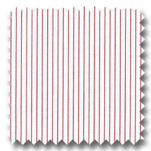 Red Stripe 2Ply Broadcloth - Custom Dress Shirt