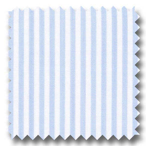 Light Blue Stripe 2Ply Broadcloth - Custom Dress Shirt