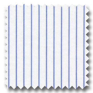 Blue Stripe 2Ply Broadcloth - Custom Dress Shirt