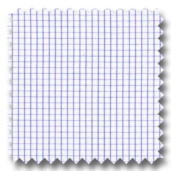 Blue Check 2Ply Broadcloth - Custom Dress Shirt – The Custom Shop Clothiers