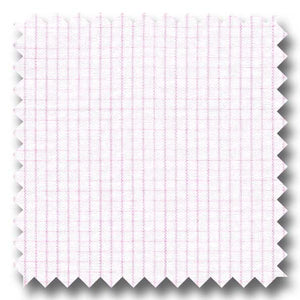 Pink Check 2Ply Broadcloth - Custom Dress Shirt