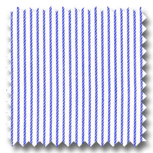 Blue Stripe 2Ply Twill - Custom Dress Shirt