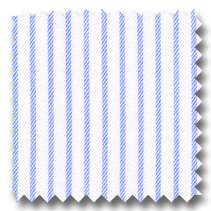 Light Blue Stripe 2Ply Twill - Custom Dress Shirt