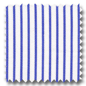 Blue Stripe 2Ply Twill - Custom Dress Shirt