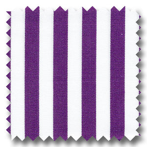 Plum Stripe 2Ply Broadcloth - Custom Dress Shirt