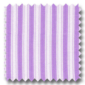 Lavender Stripe 2Ply Broadcloth - Custom Dress Shirt