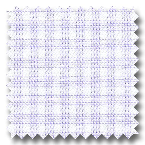 Lavender Check 140 2Ply Twill - Custom Dress Shirt