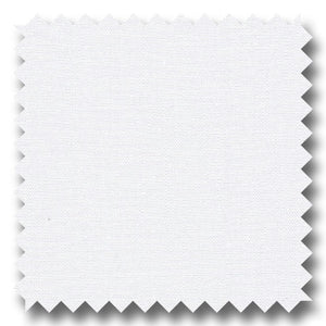 White Solid 2Ply Broadcloth - Custom Dress Shirt