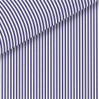 Navy Blue Bengal Stripe Broadcloth Dress Shirt