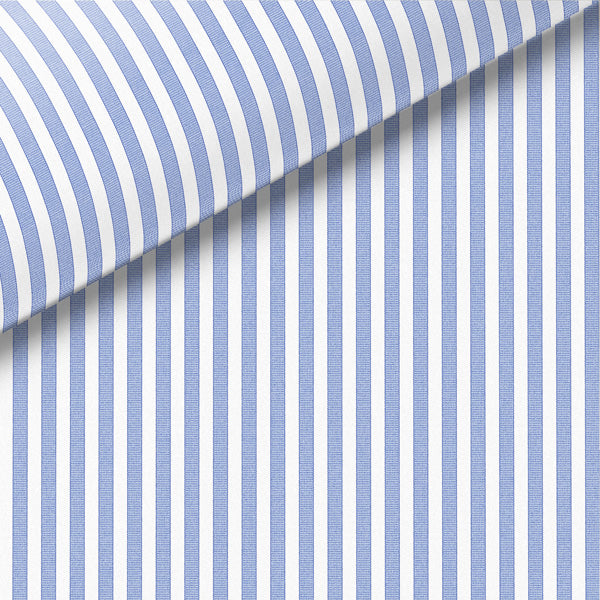 Blue Stripe Broadcloth Dress Shirt