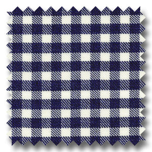 Navy Check Twill - Custom Dress Shirt