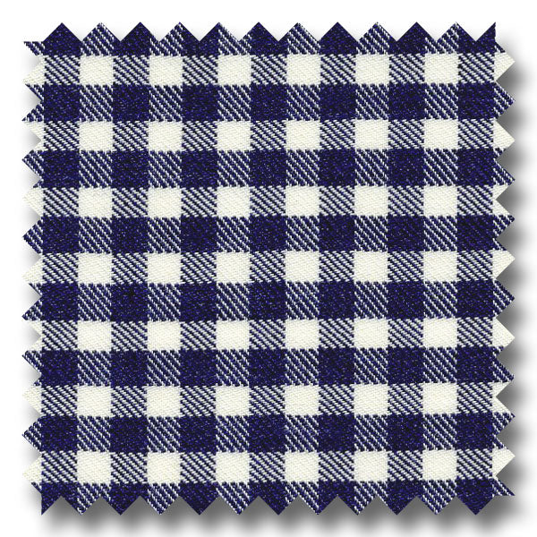 Navy Check Twill - Custom Dress Shirt