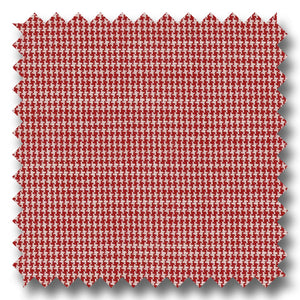 Red and Cream Check Broadcloth - Custom Dress Shirt