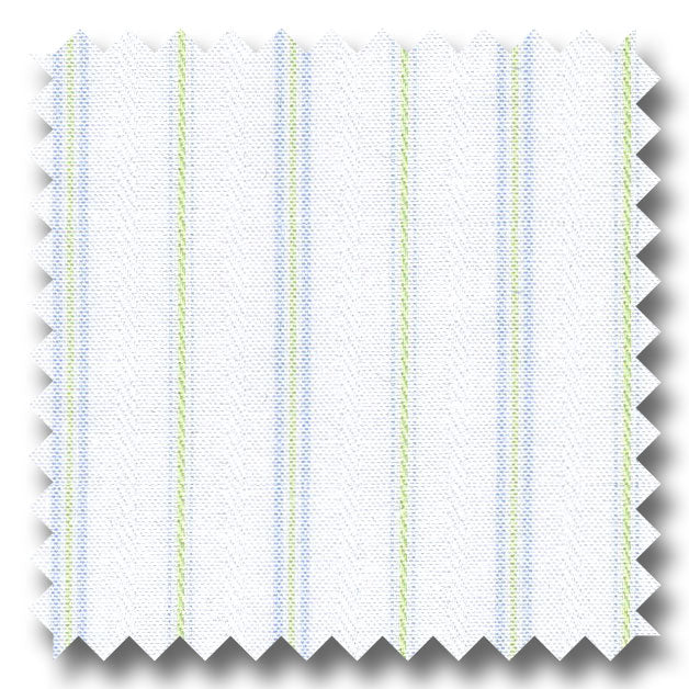 Tone and Tone Stripe Mint and Blue - Custom Dress Shirt