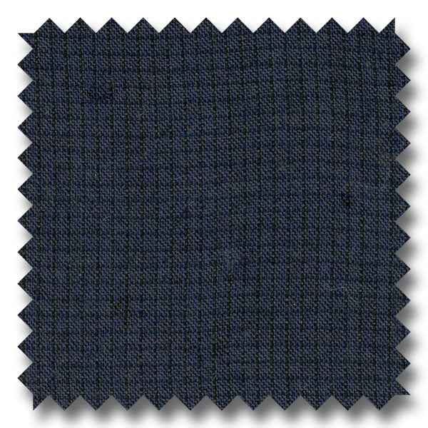 Navy Checkered 100% Wool