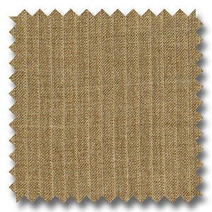 Tan with Blue & Cream Pinstripes 100% Wool